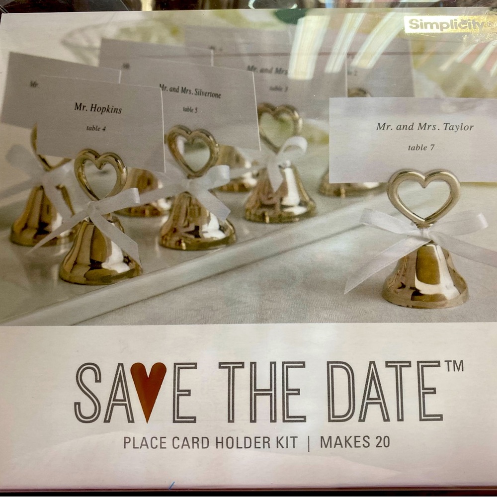 Table place card holder kit